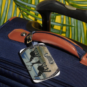 Étiquette À Bagage Art Eléphant Africain