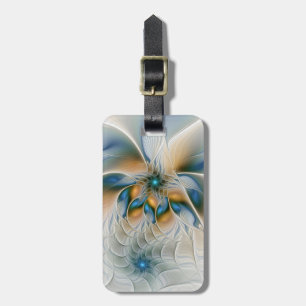 Étiquette À Bagage Art Fractal De L'Imaginaire Abstrait En Plein Esso