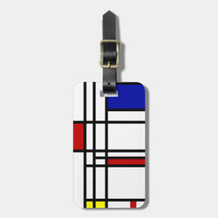 Étiquette À Bagage Art moderne de Mondrian