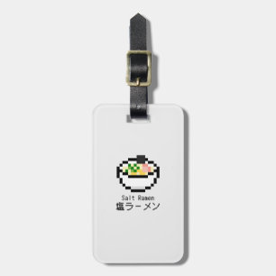 Étiquette À Bagage Art Pixel Retro Ramen