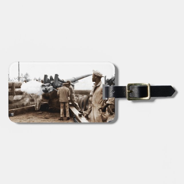 Étiquette À Bagage Artillerie afro-américaine (Devant horizontal)