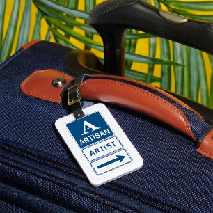 Étiquette À Bagage Artisan Studio Signer flèche directionnelle