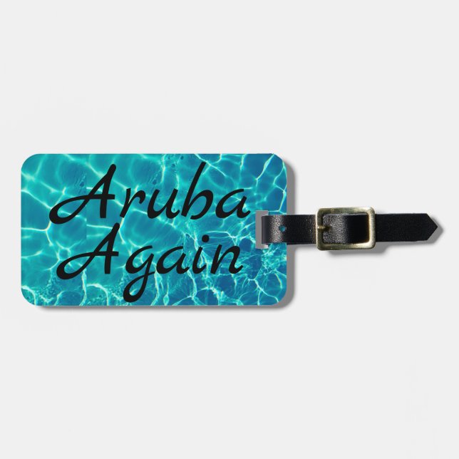 Étiquette À Bagage Aruba à nouveau (Devant horizontal)