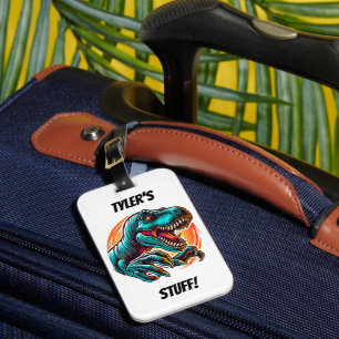 Étiquette À Bagage Attaque Epic Dino pré-historique T-Rex