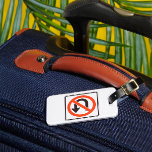 Étiquette À Bagage Aucun signe de virage U