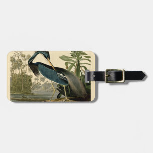Étiquette À Bagage Audubon Louisiana Heron Birds America Art