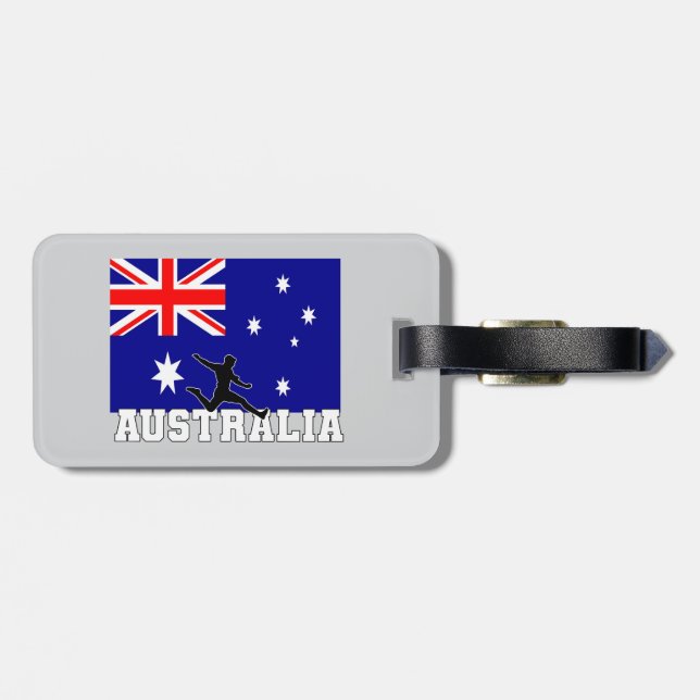 Étiquette À Bagage Australia Football Soccer Australia National Team (Dos horizontal)
