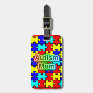 Étiquette À Bagage Autism Mom étiquette de bagage personnalisée