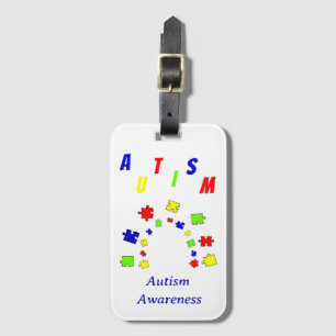 Étiquette À Bagage Autisme Acceptation Puzzle Sensibilisation sur l'a