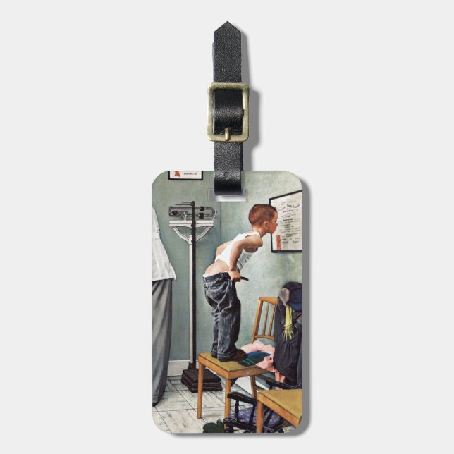 Étiquette À Bagage Avant le tir ou au médecin (Devant Vertical)