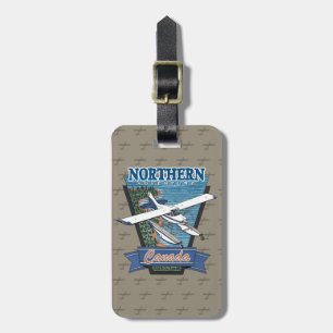 Étiquette À Bagage Aventure du nord du Canada d'aviation