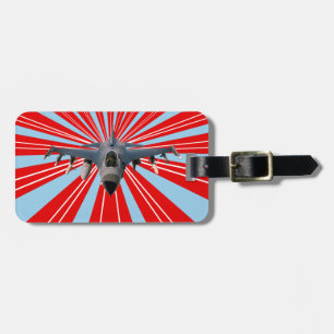 Étiquette À Bagage Avion de chasse