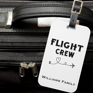 Étiquette À Bagage Avion de l'équipage de conduite et vacances cardia