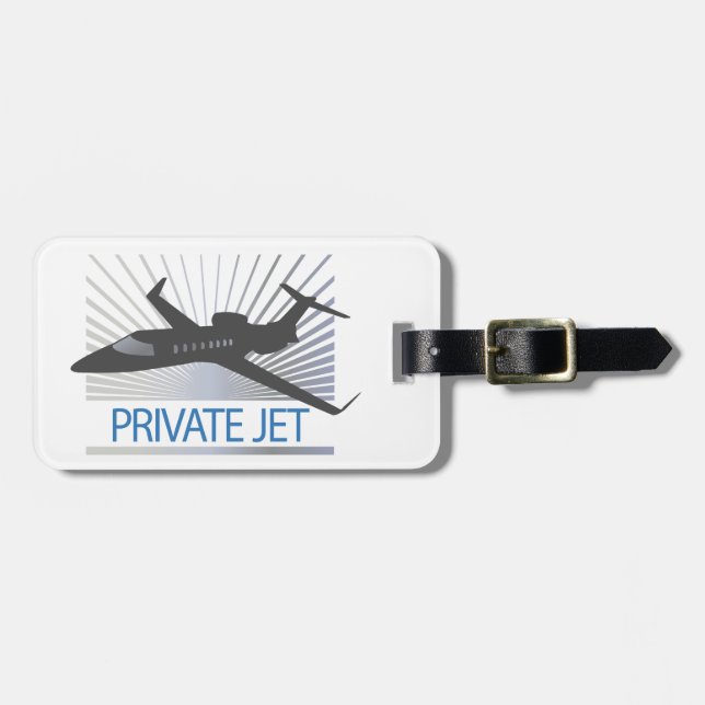 Étiquette À Bagage Avions à réaction privés (Devant horizontal)