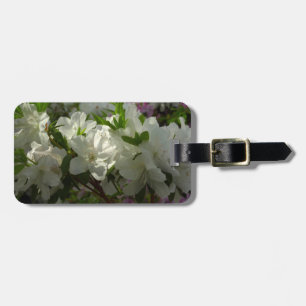 Étiquette À Bagage Azalées Blancs Solaires Belles Fleurs De Printemps