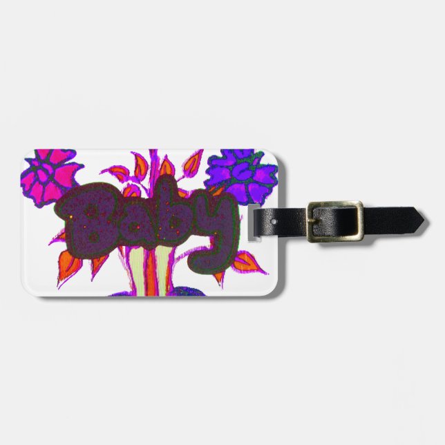 Étiquette À Bagage Baby plante Hakuna Matata cadeaux.png (Devant horizontal)