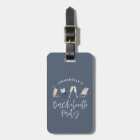 Bachelorette de script de cocktail moderne girly b