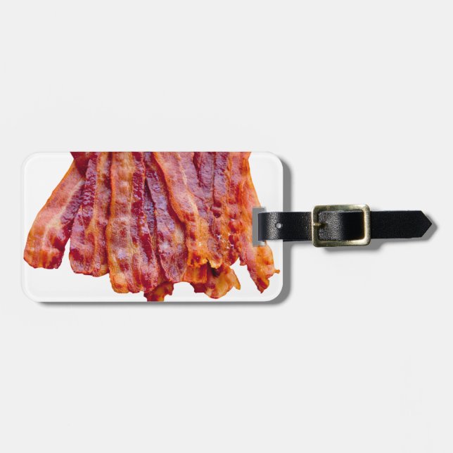 Étiquette À Bagage Bacon (Devant horizontal)
