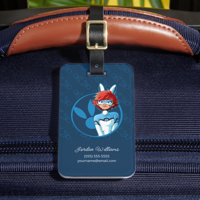 Étiquette À Bagage Badge Bleu Bunnyx (Insitu Rectoal 2)