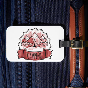 Étiquette À Bagage Badge de camping