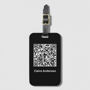Étiquette À Bagage Badge de code QR