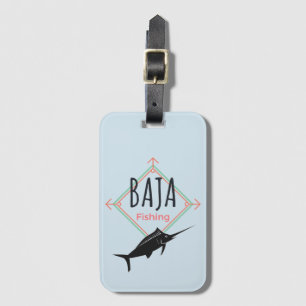Étiquette À Bagage Badge de pêche Baja