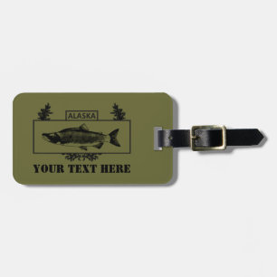 Étiquette À Bagage Badge de pêcheur de combat édulcoré d'Alaska