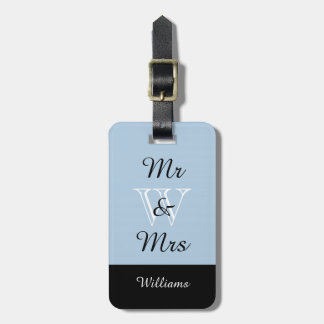 Étiquette À Bagage BAGAGE CHIC TAG_ " M. et Mme" DANS