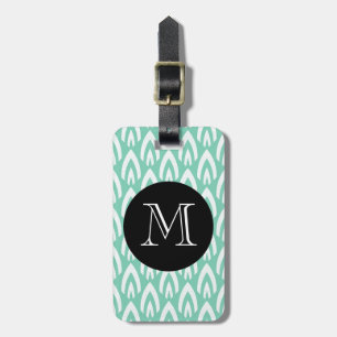 ÉTIQUETTE À BAGAGE BAGAGES/BAGAGES CHIC TAG_MODERN MINT/BLANC/NOIR