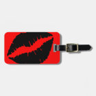 Baiser rouge vif et noir