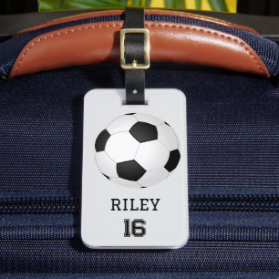 Étiquette À Bagage Bal de soccer personnalisé sac de l'équipe personn