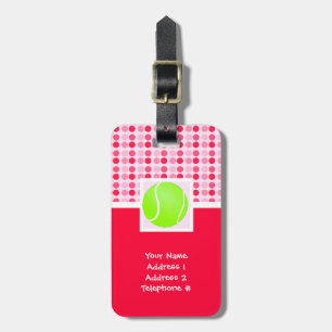 Étiquette À Bagage Bal De Tennis
