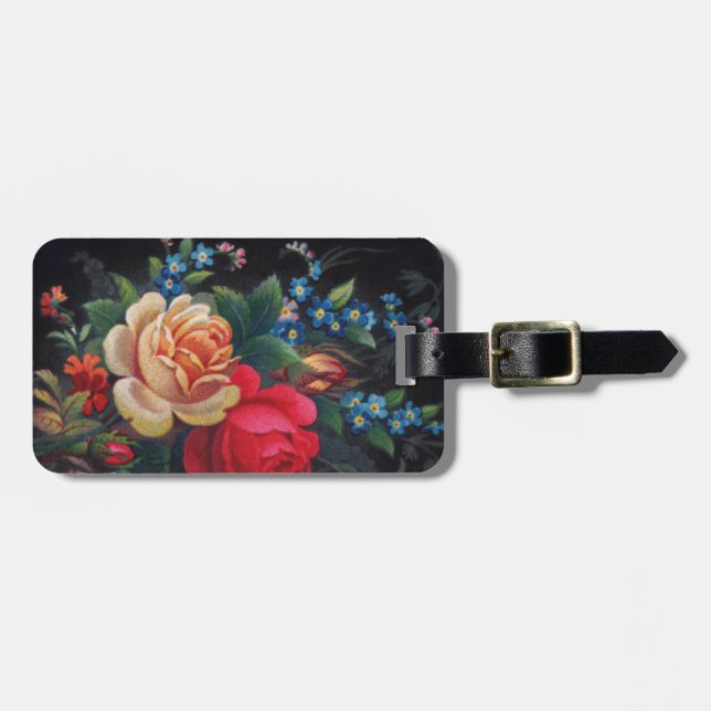 Étiquette À Bagage Balise Agatha Victorian Bouquet Luquet (Devant horizontal)