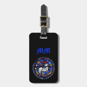 Étiquette À Bagage Balise Aries Astrologie Gothique Verre Tiré