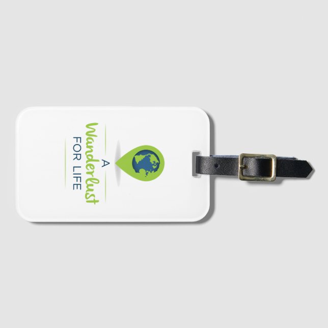 Étiquette À Bagage Balise bagage de A Wanderlust For Life (Devant Horizontal)