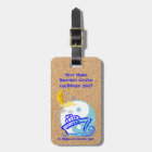 Balise Bagage de croisière avec sangle en cuir