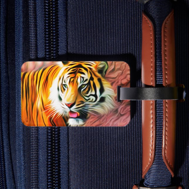 Étiquette À Bagage Balise Bagage de tigre (Verso Insitu 2)