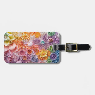 Étiquette À Bagage Balise bagage du jardin de fleurs
