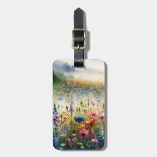 Étiquette À Bagage Balise Bagage fleur sauvage - Personnaliser