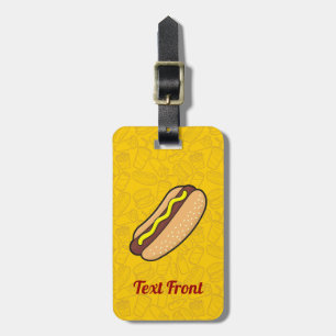 Étiquette À Bagage Balise Bagage Hotdog