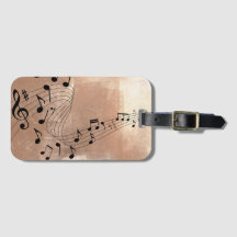 Balise Bagage Notes de Musique Abstraite