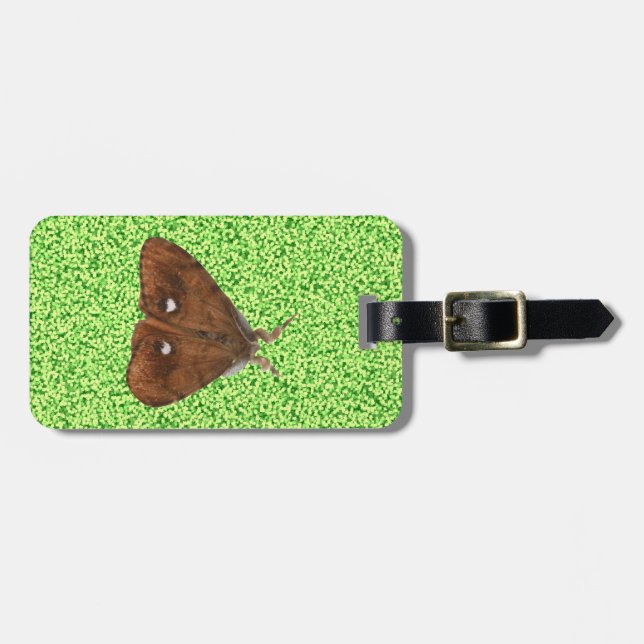 Étiquette À Bagage Balise Bagage personnalisé Vapourer Moth (Devant horizontal)
