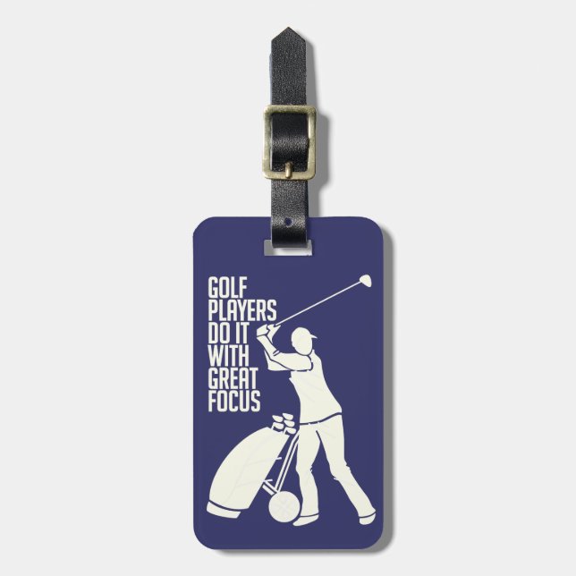 Étiquette À Bagage Balise bagage personnalisée de Golf Player (Devant Vertical)