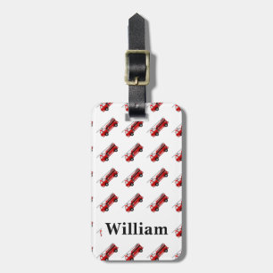 Étiquette À Bagage Balise bagage pour camion rouge pour enfant mignon