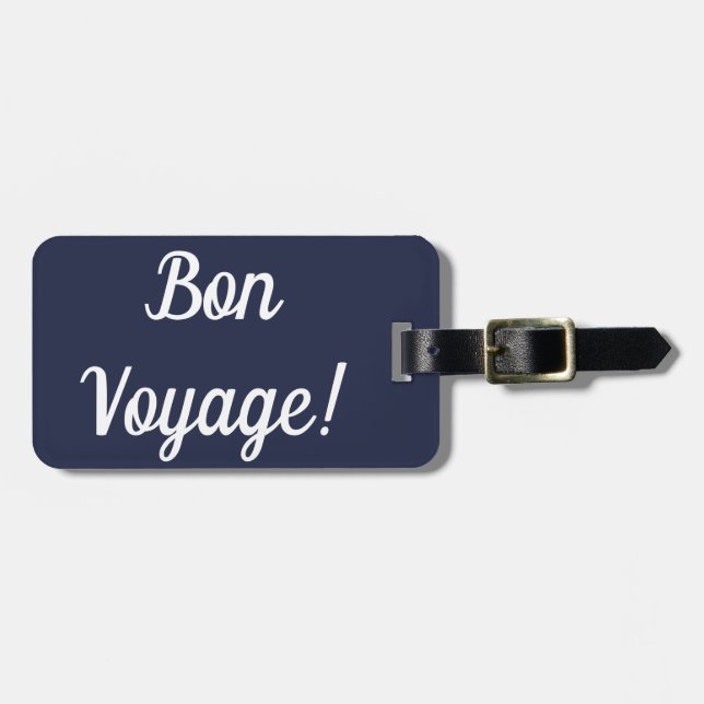 Étiquette À Bagage Balise Bon Voyage (Devant horizontal)