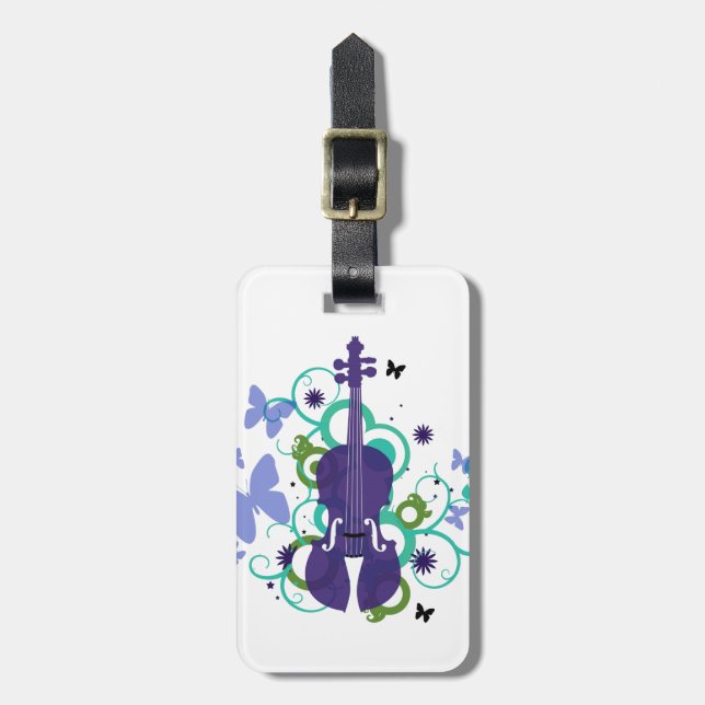 Étiquette À Bagage Balise cadeau-bagage de violon (Devant Vertical)