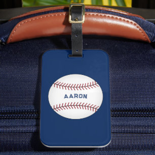 Étiquette À Bagage Balise cadeau de bagage de baseball personnalisé
