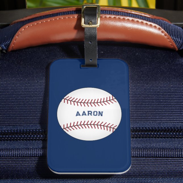 Étiquette À Bagage Balise cadeau de bagage de baseball personnalisé (Insitu Rectoal 2)