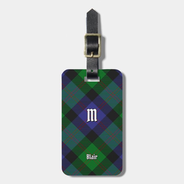 Étiquette À Bagage Balise Clan Blair Tartan Bagage (Devant Vertical)