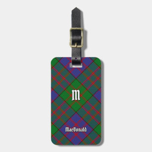 Étiquette À Bagage Balise Clan MacDonald Tartan